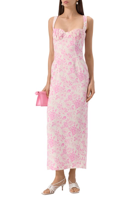 Платье из вискозы ROWEN ROSE DRS_RR389 Розовый  DRS_RR389 Фото 2