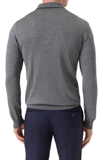 Поло из шерсти и шелка GRAN SASSO, арт. 57146/13125, фото 4