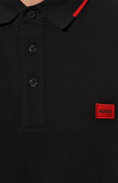 Хлопковое поло HUGO, арт. 50490775, фото 5