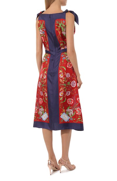Атласное платье GUCCI красного цвета по цене 403200 руб., арт. 676196 ZAH61, фото 4 Атласное платье GUCCI, арт. 676196 ZAH61, фото 4