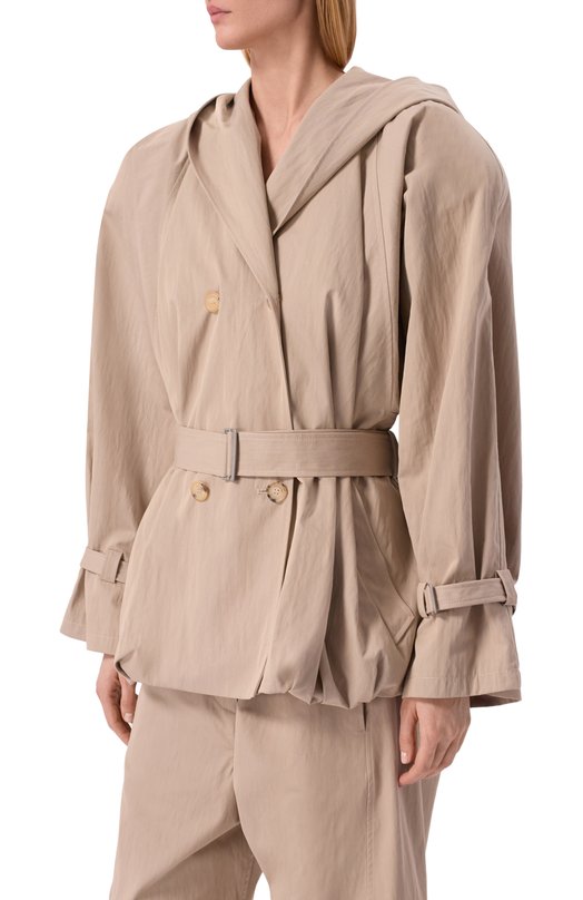 Хлопковая куртка Magda Butrym 165426 Бежевый  165426 Фото 3