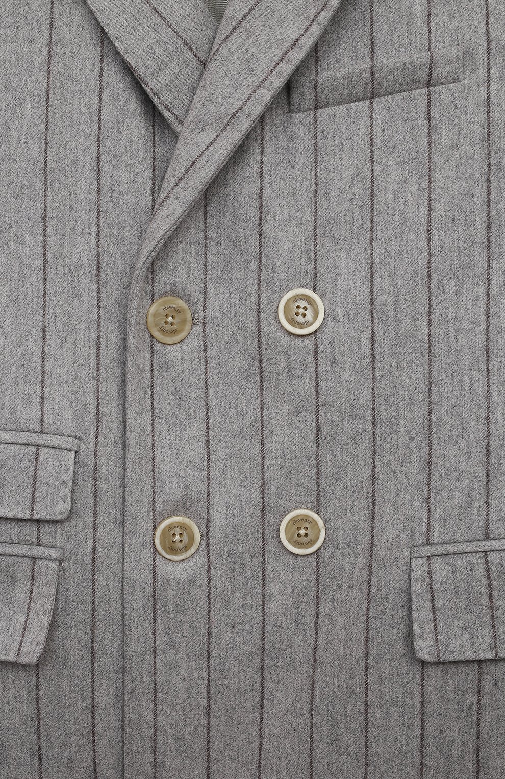 Шерстяной пиджак ELEVENTY серого цвета по цене 41200 руб., арт. ET2Q24 I0173/8-10, фото 3 Шерстяной пиджак ELEVENTY, арт. ET2Q24 I0173/8-10, фото 3