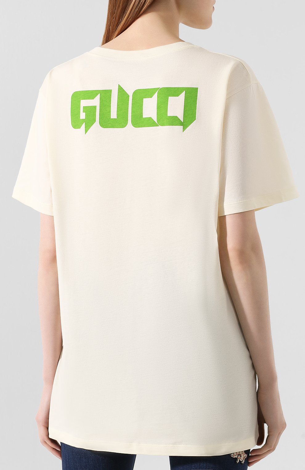 Хлопковая футболка GUCCI, арт. 492347/XJBID, фото 4