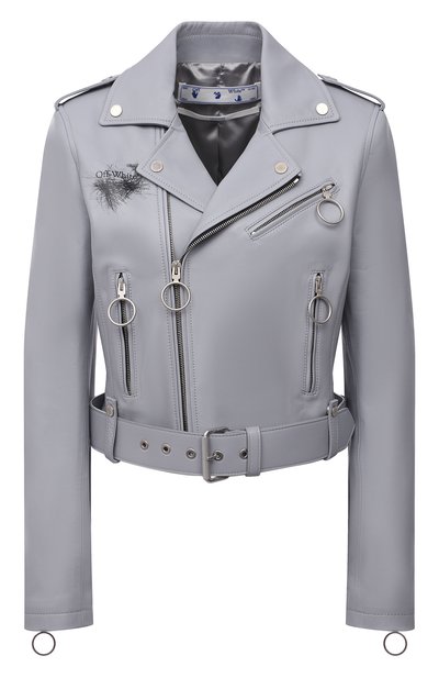 Женская кожаная куртка OFF-WHITE, арт. 0WJG002F21LEA001