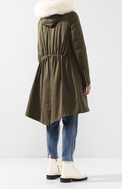 Хлопковая парка с подстежкой из меха норки YS ARMY PARIS, арт. 9WFM06694R78X, фото 4