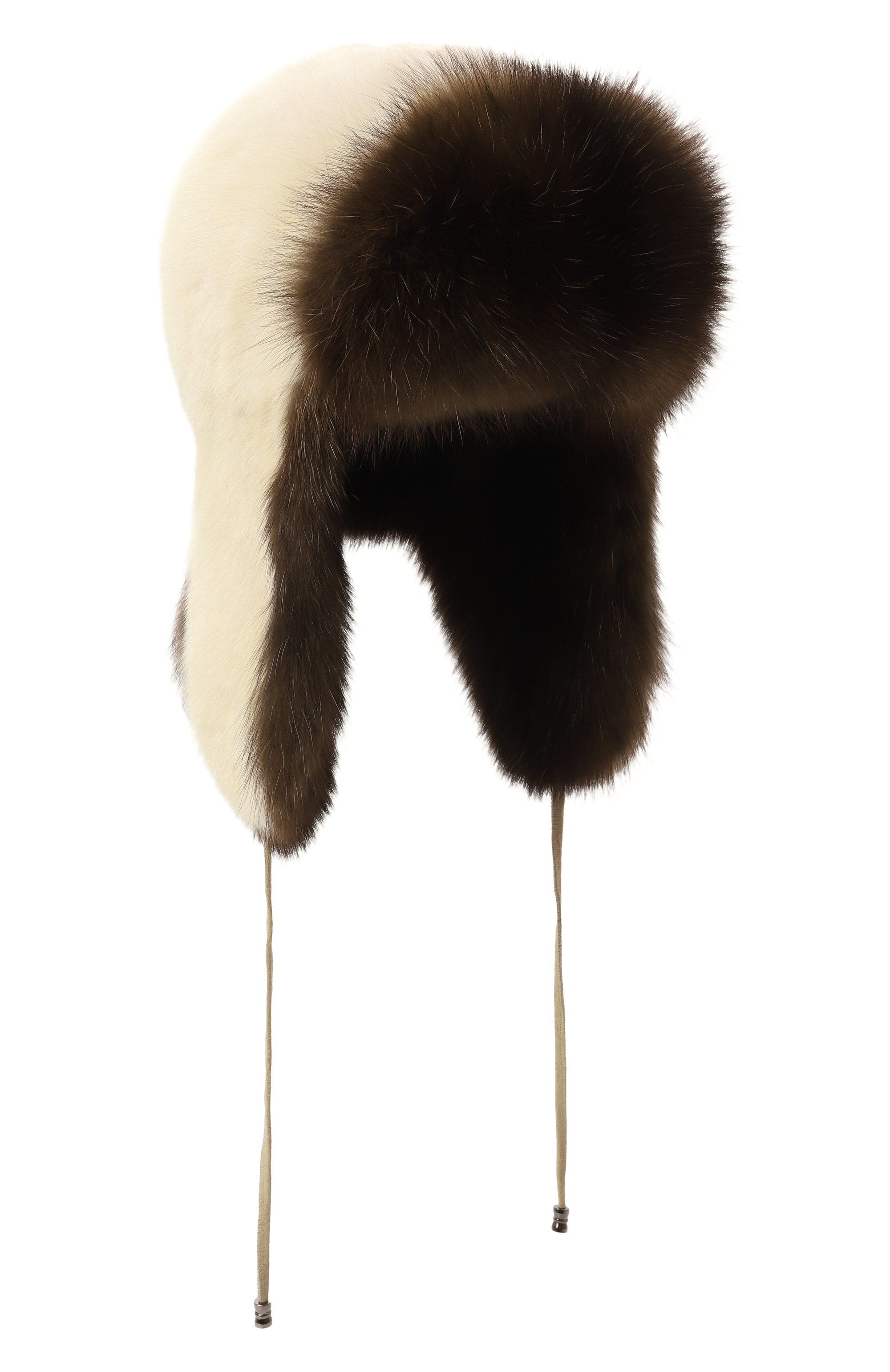 Меховая шапка-ушанка из норки и соболя VICTORIA KUSENKOVA, арт. 091203504094, фото 1