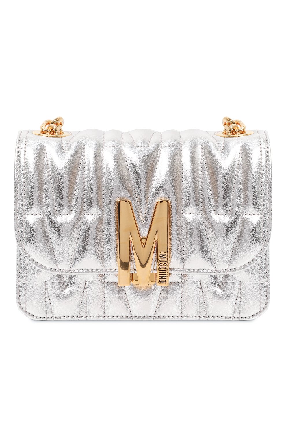 Сумка MOSCHINO серебряного цвета по цене 78450 руб., арт. 2317 A7306/8011, фото 1 Сумка MOSCHINO, арт. 2317 A7306/8011, фото 1