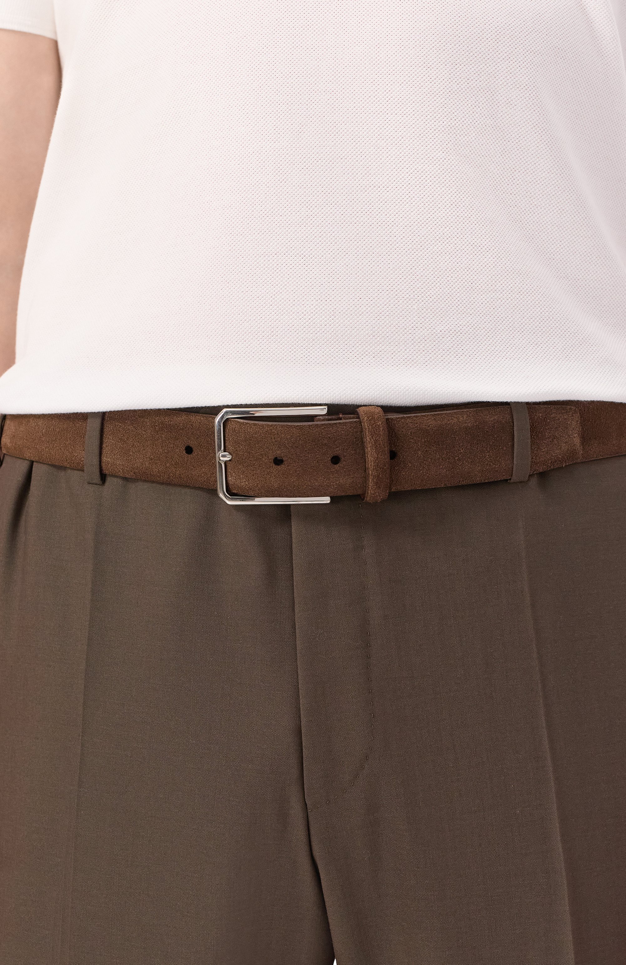 Замшевый ремень SANTONI, арт. CM35VS003B91EACD, фото 2