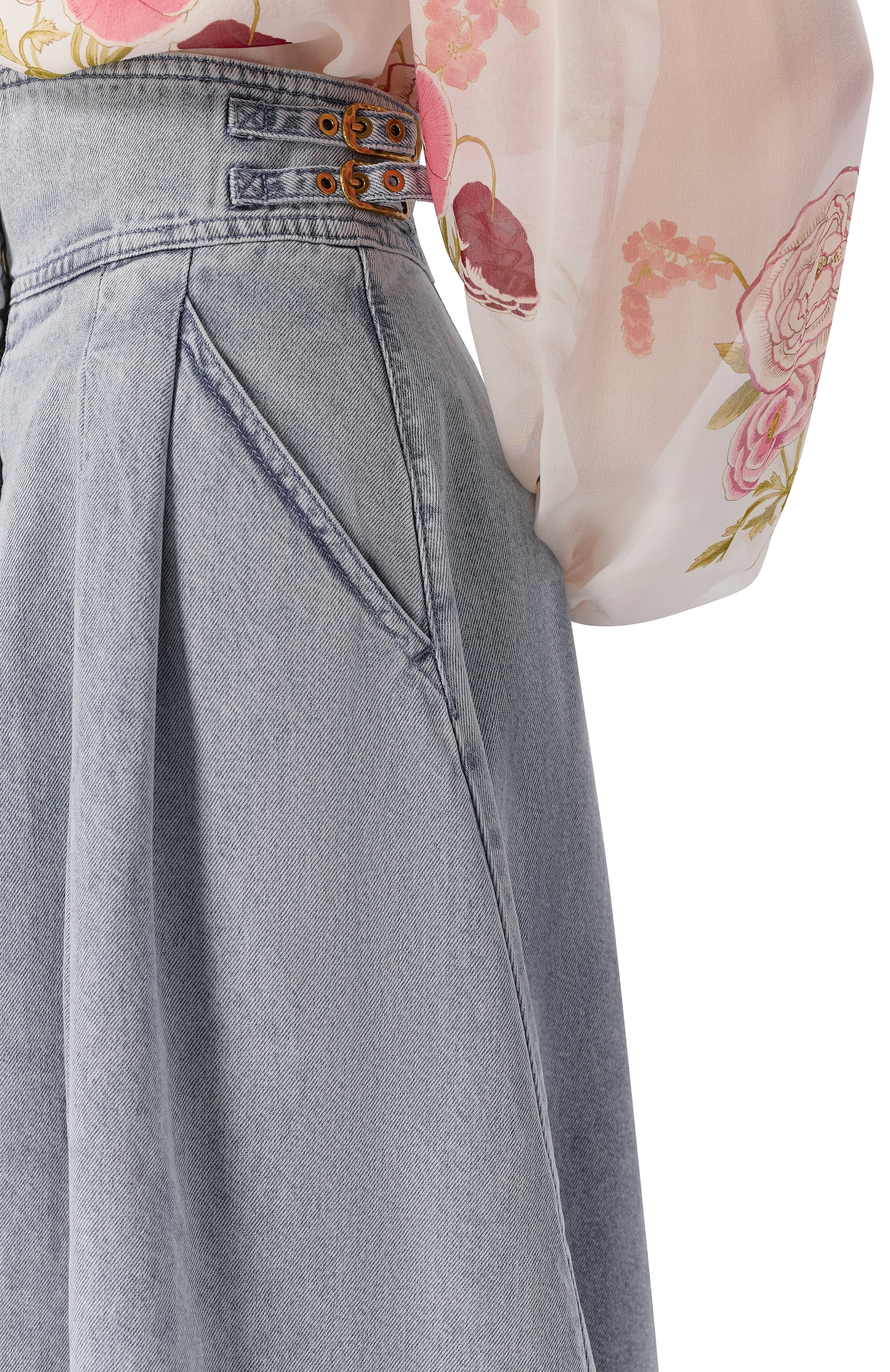 Джинсовая юбка ZIMMERMANN, арт. 6382SC26R, фото 5