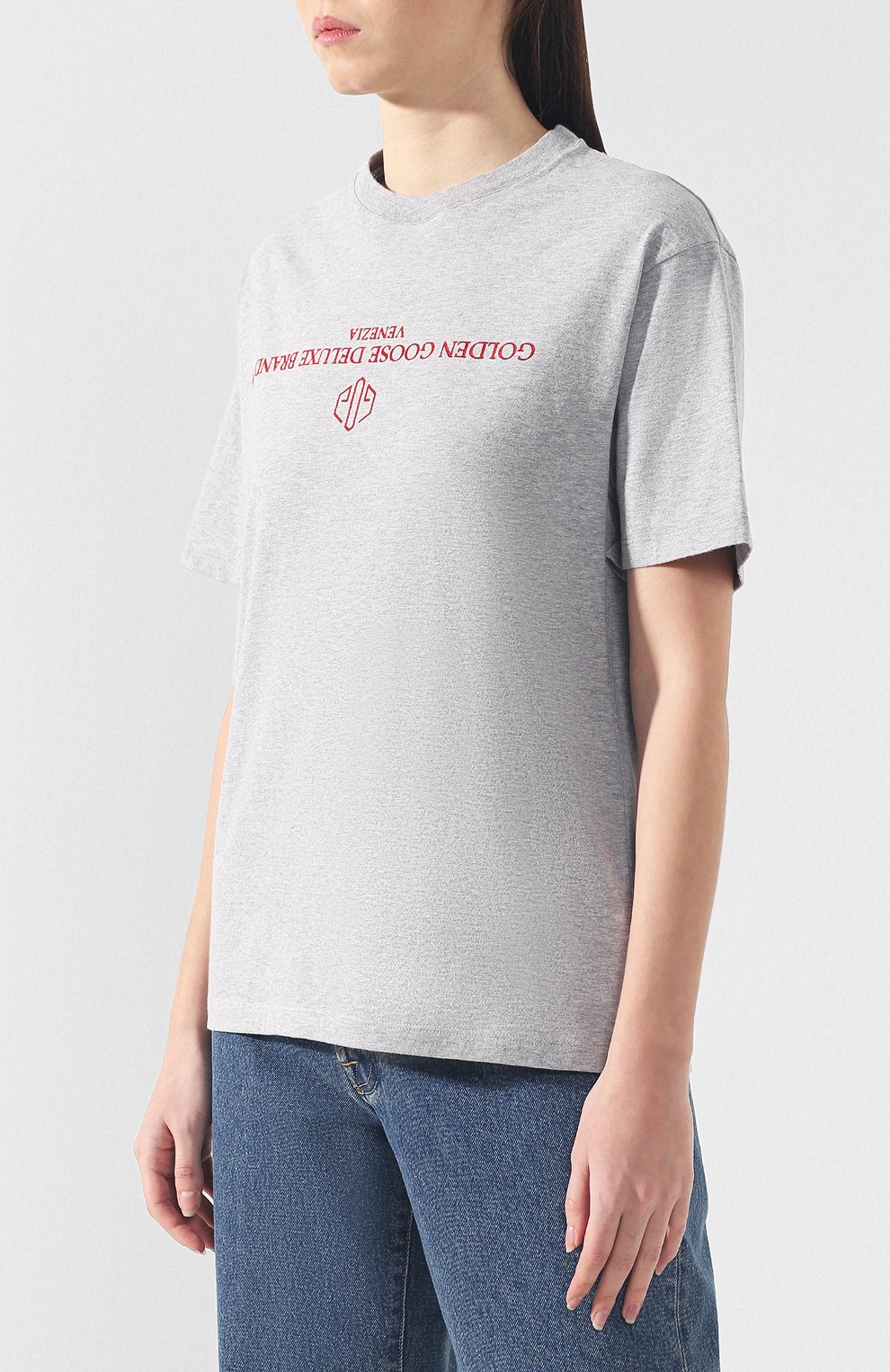 Хлопковая футболка GOLDEN GOOSE DELUXE BRAND, арт. G34WP024.A1, фото 3