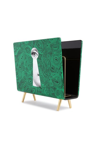 Подставка для журналов serratura on malachite FORNASETTI зеленого цвета по цене 365500 руб., арт. C40Y104, фото 2 Подставка для журналов serratura on malachite FORNASETTI, арт. C40Y104, фото 2