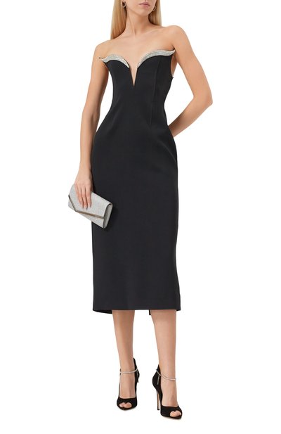 Платье с отделкой стразами DAVID KOMA, арт. PF24DK58D, фото 2