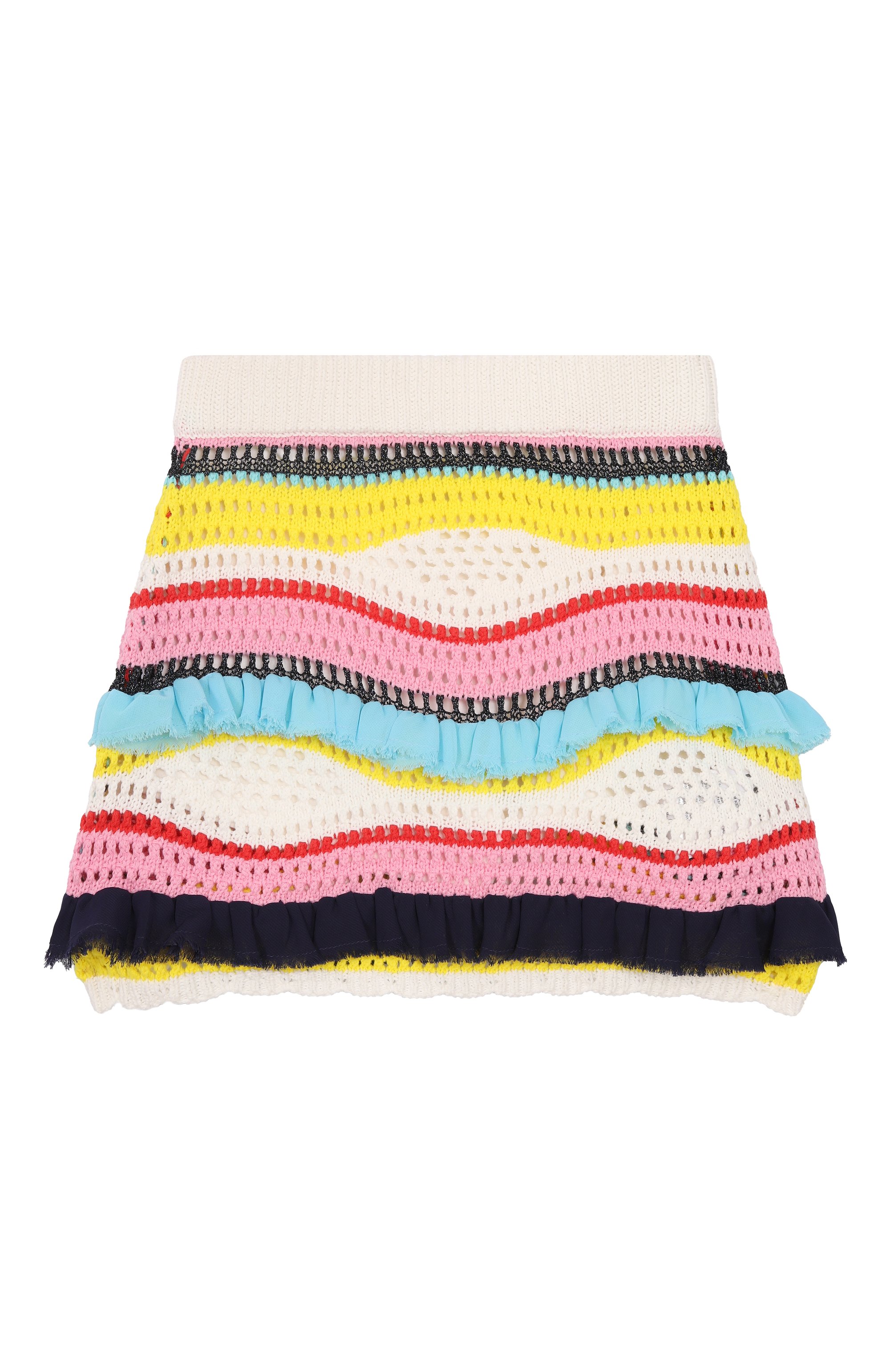 Хлопковая юбка MSGM KIDS, арт. S5MSJGSK248, фото 2