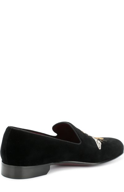 Бархатные слиперы milano с вышивкой DOLCE & GABBANA черного цвета по цене 125500 руб., арт. 0111/A50001/AD486, фото 5 Бархатные слиперы milano с вышивкой DOLCE & GABBANA, арт. 0111/A50001/AD486, фото 5