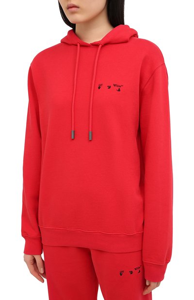 Хлопковое худи OFF-WHITE, арт. 0WBB035R21JER004, фото 3