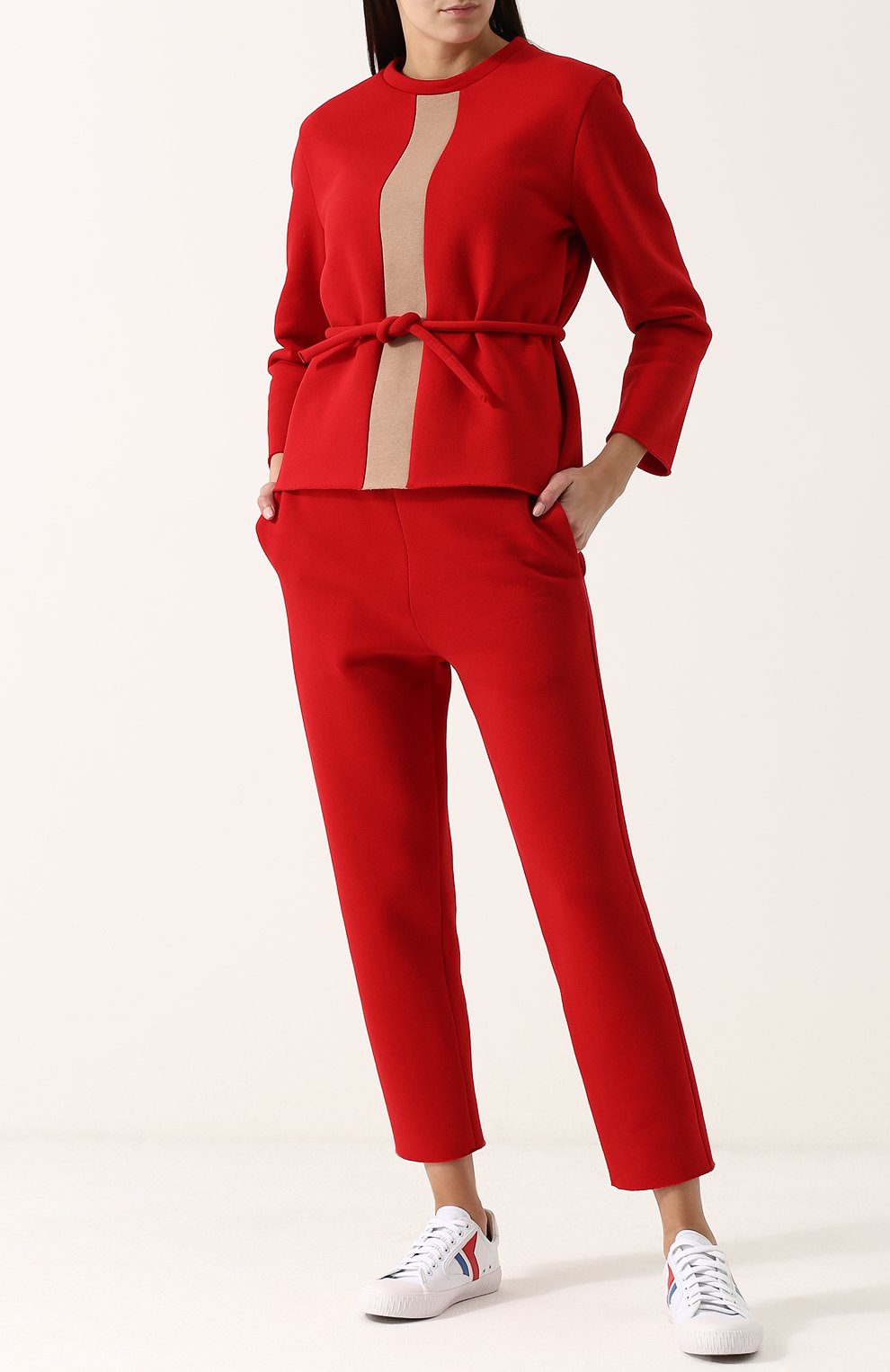 Шерстяной топ с длинным рукавом и поясом NINA DONIS, арт. 37 ND 13, фото 2