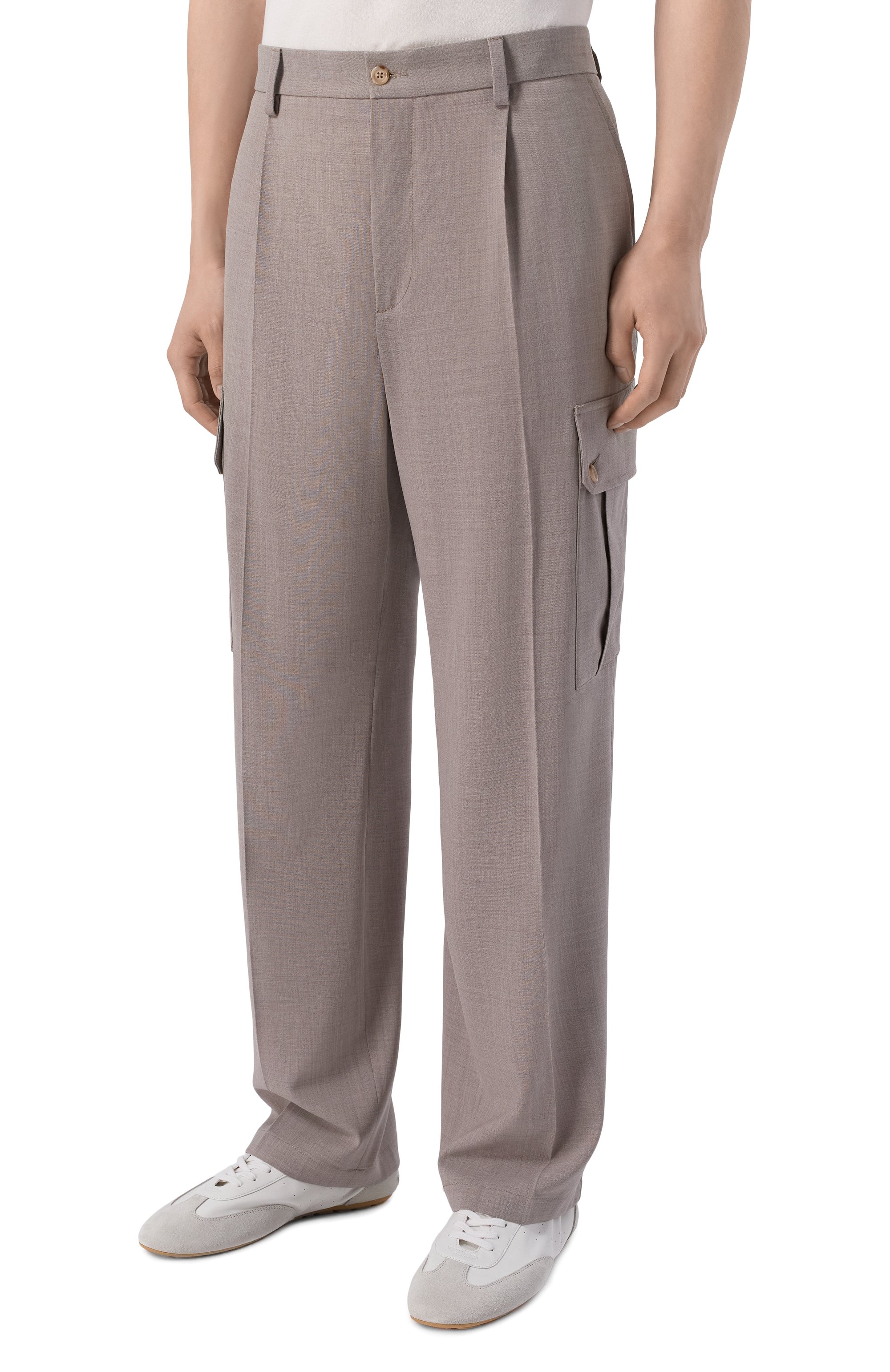 Шерстяные брюки-карго DOLCE & GABBANA, арт. GP100T/HU2BP, фото 3