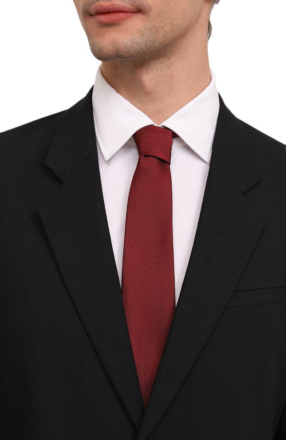 Шелковый галстук LUIGI BORRELLI, арт. CR1431, фото 2