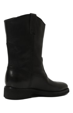 Женские кожаные полусапоги biker GOLDEN GOOSE DELUXE BRAND черного цвета, арт. GWF00153.F | Фото 5 (Подошва: Плоская; Каблук высота: Низкий; Материал внутренний: Натуральная кожа; Материал сплава: Проставлено; Драгоценные камни: Проставлено; Высота голенища: Низкие; Каблук тип: Устойчивый; Материал внешний: Натуральная кожа; Материал утеплителя: Без утеплителя)