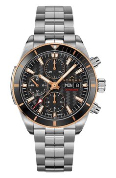 Мужские часы adventure sport chrono day/date NORQAIN бесцветного цвета, арт. N1500GA1IC/B153/150SC | Фото 1 (Региональные ограничения белый список (Axapta Mercury): Не проставлено; Нос: Не проставлено; Материал корпуса: Сталь, Розовое золото; Механизм: Автомат)