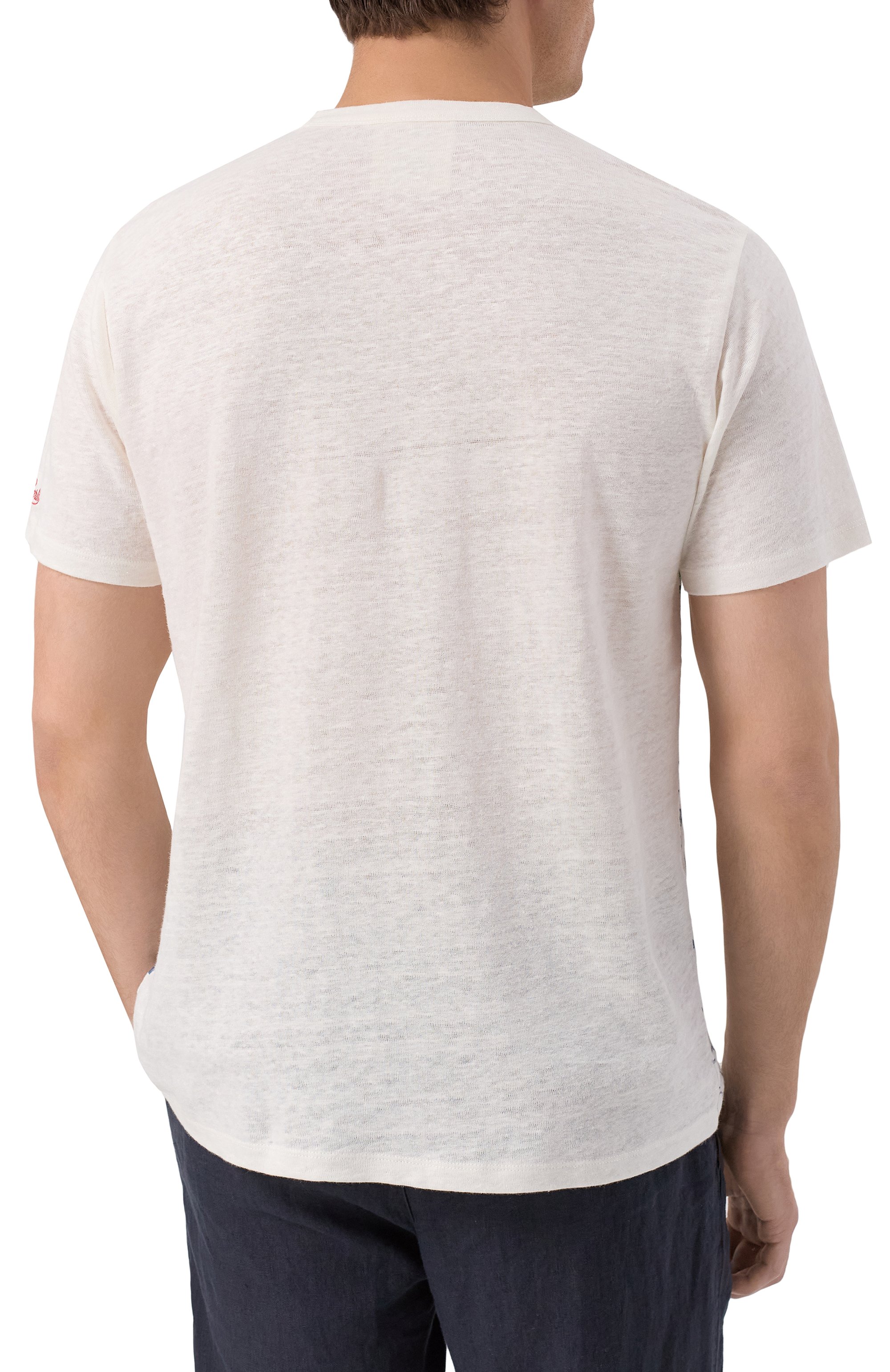 Льняная футболка MC2 SAINT BARTH, арт. STBM ECSTASEA/02843H, фото 4