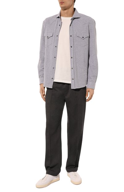 Хлопковая рубашка BRUNELLO CUCINELLI, арт. ME854B2268, фото 2