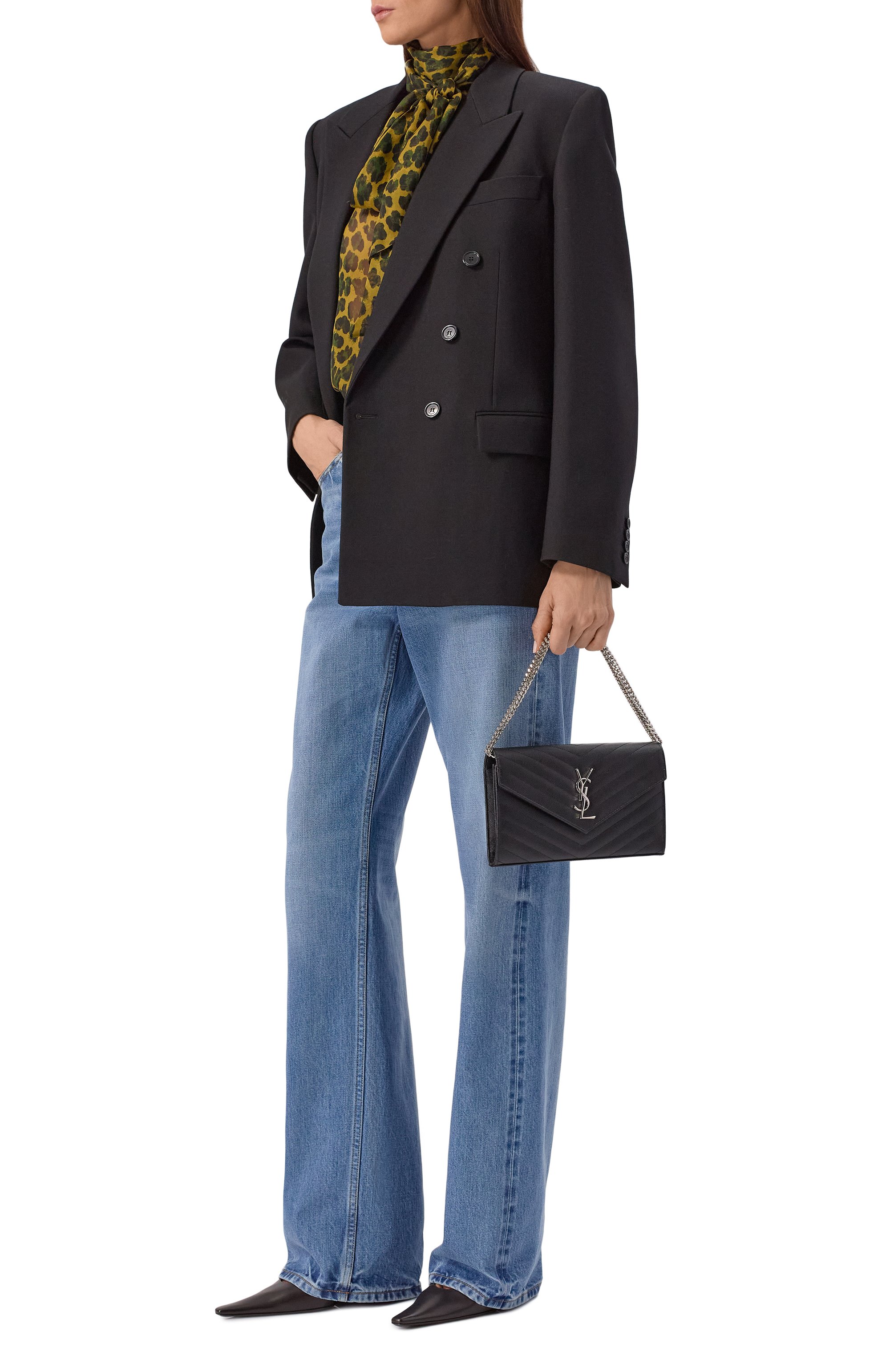 Клатч monogram mini SAINT LAURENT, арт. 377828/B0W02, фото 7