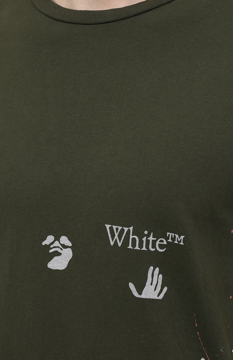 Хлопковая футболка OFF-WHITE, арт. 0MAA027S21JER002, фото 5