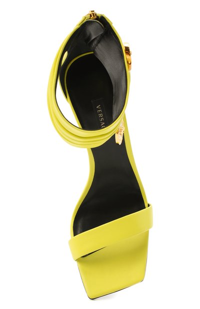 Кожаные босоножки safety pin VERSACE, арт. DST429P/DNA5, фото 5