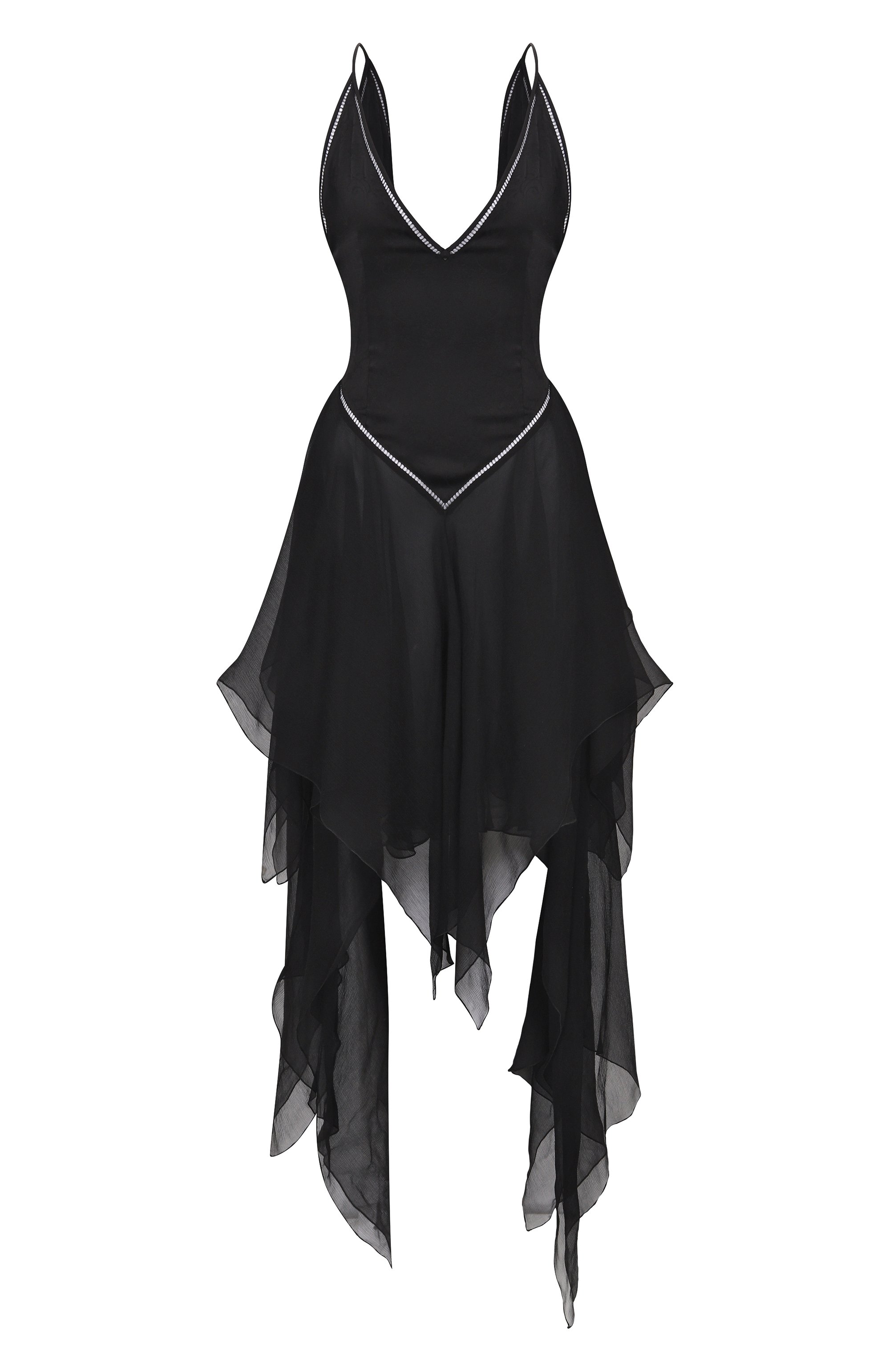 Платье из вискозы и шелка ANN DEMEULEMEESTER, арт. B0012814/FA611, фото 1