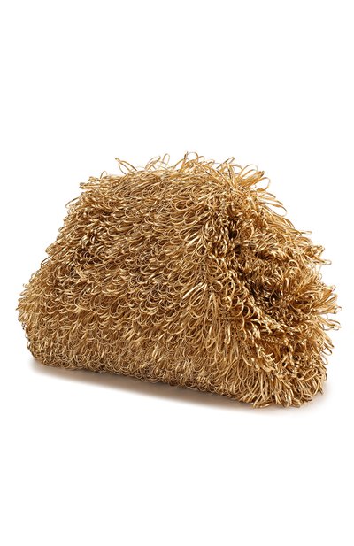 Клатч pouch BOTTEGA VENETA золотого цвета по цене 769000 руб., арт. 591968/VCQA0, фото 3 Клатч pouch BOTTEGA VENETA, арт. 591968/VCQA0, фото 3