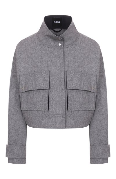 Женская куртка из шерсти и лиоцелла BOSS, арт. 50548307