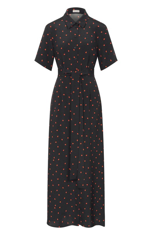 Платье из шелка и вискозы Sashaverse D265/CH/5202R.906/SS Чёрный D265/CH/5202R.906/SS