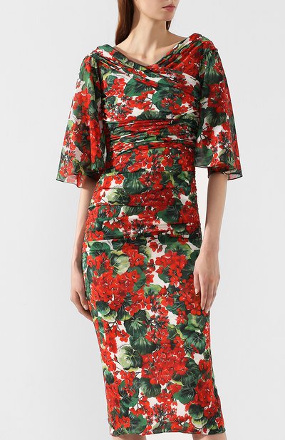 Шелковое платье DOLCE & GABBANA, арт. F69X8T/FSAYB, фото 3