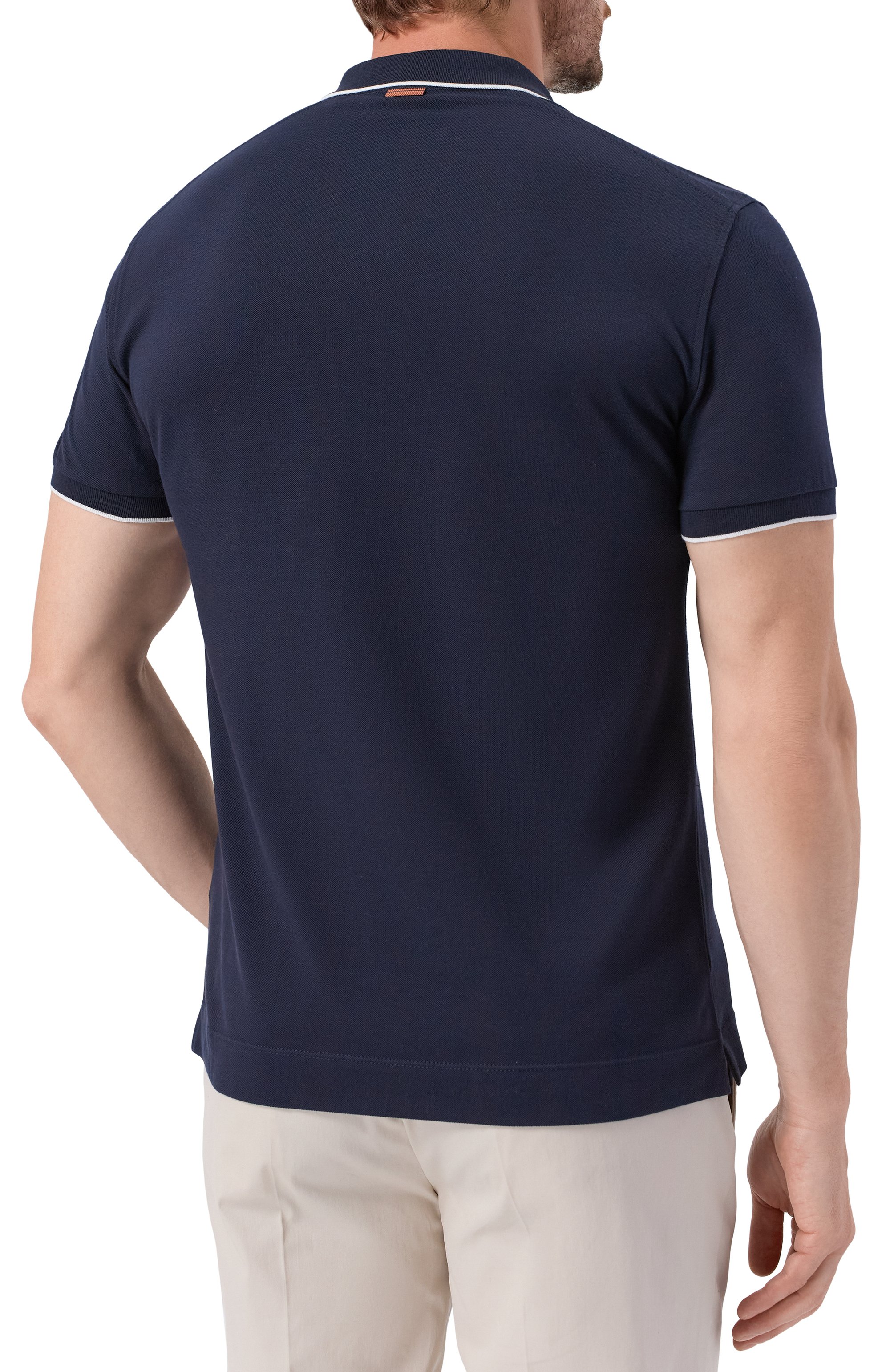 Хлопковое поло ZEGNA, арт. B746/RE7358A5, фото 4