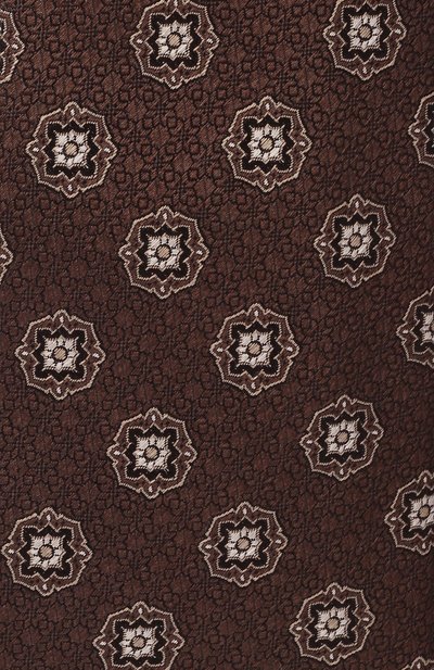 Шелковый галстук CANALI коричневого цвета по цене 21000 руб., арт. 18/HJ04342, фото 4 Шелковый галстук CANALI, арт. 18/HJ04342, фото 4