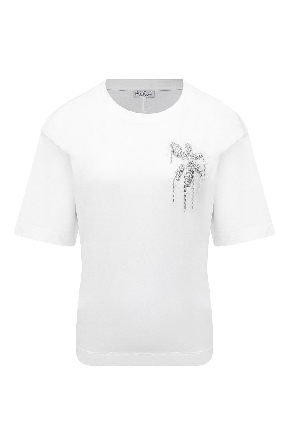 Хлопковая футболка BRUNELLO CUCINELLI, арт. MPT81HR710, фото 1