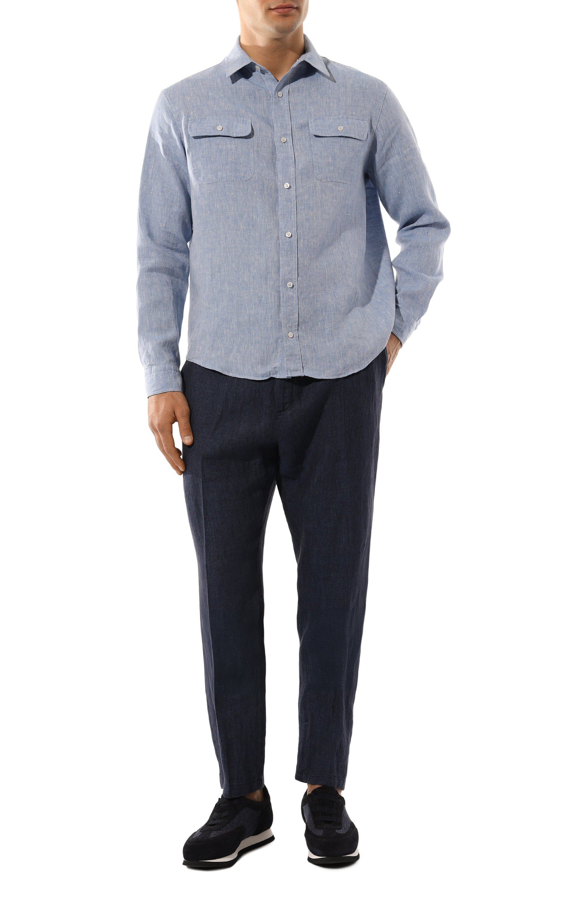 Льняная рубашка PAUL&SHARK, арт. 25413252/XL, фото 2