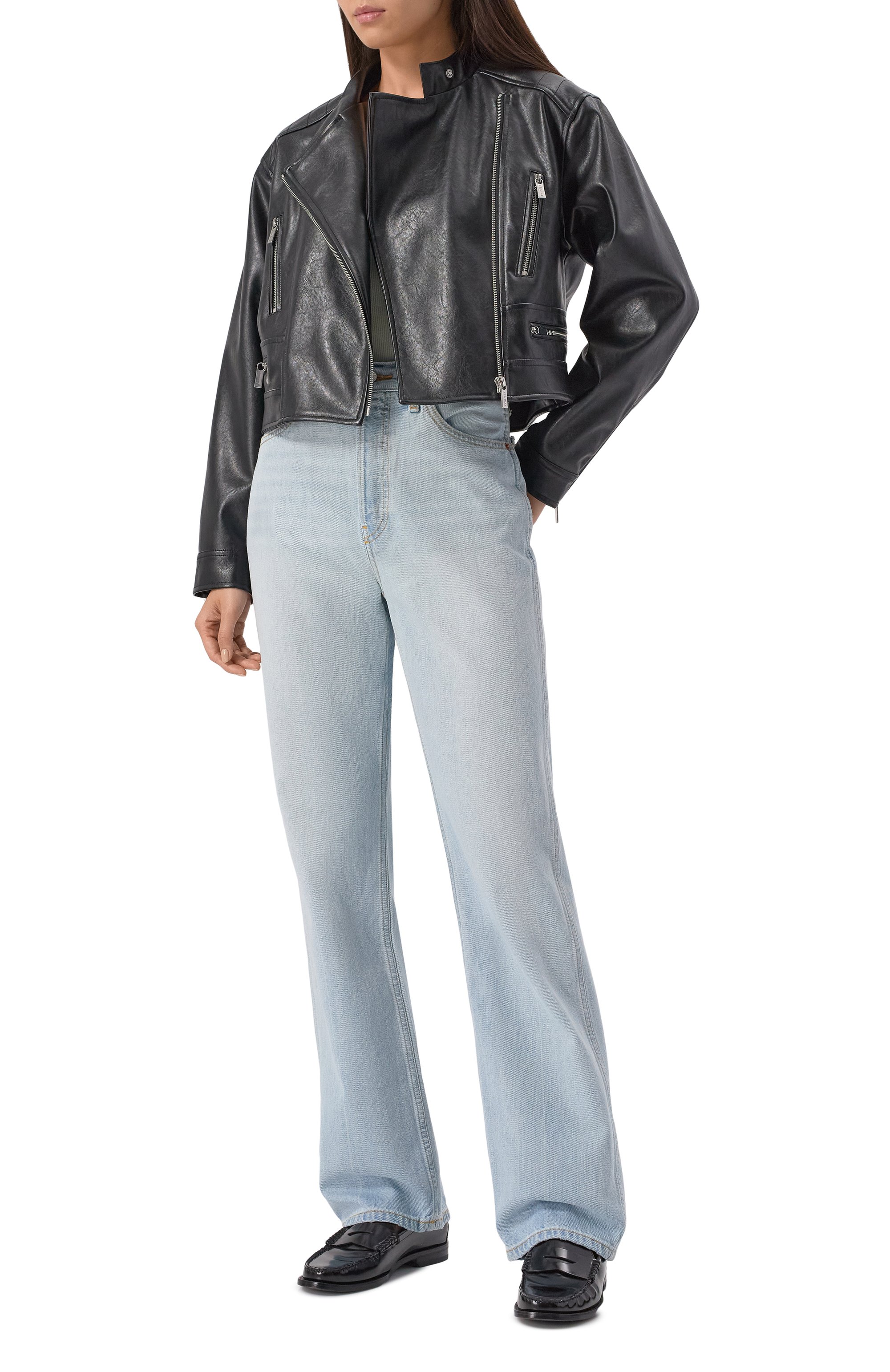 Джинсы 90s RE/DONE голубого цвета по цене 49450 руб., арт. 168-03W90HRL0, фото 2 Джинсы 90s RE/DONE, арт. 168-03W90HRL0, фото 2