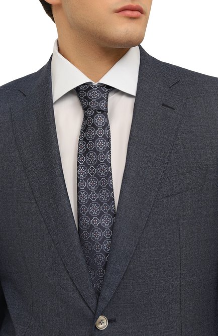 Мужской шелковый галстук CANALI, арт. 18/HJ04010