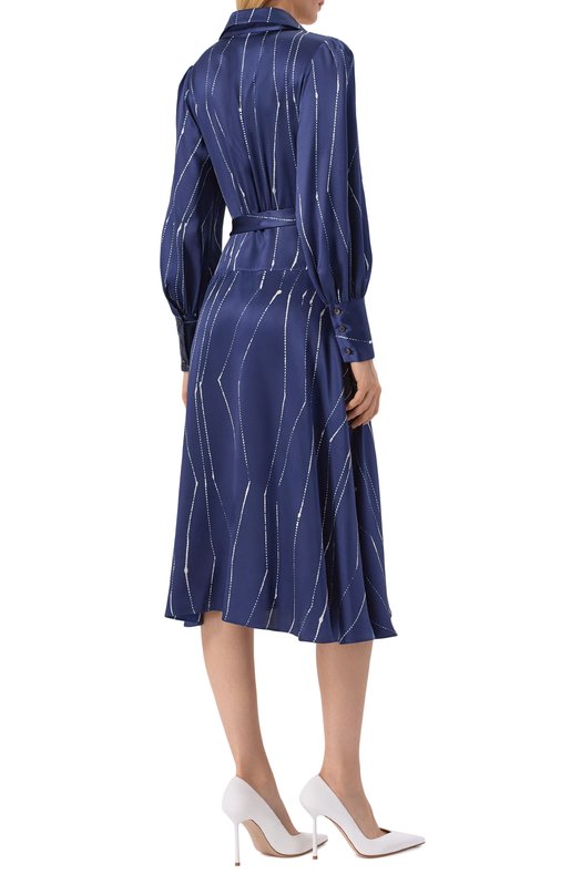 Атласное платье Kiton D61301K0873G03 Синий  D61301K0873G03 Фото 3
