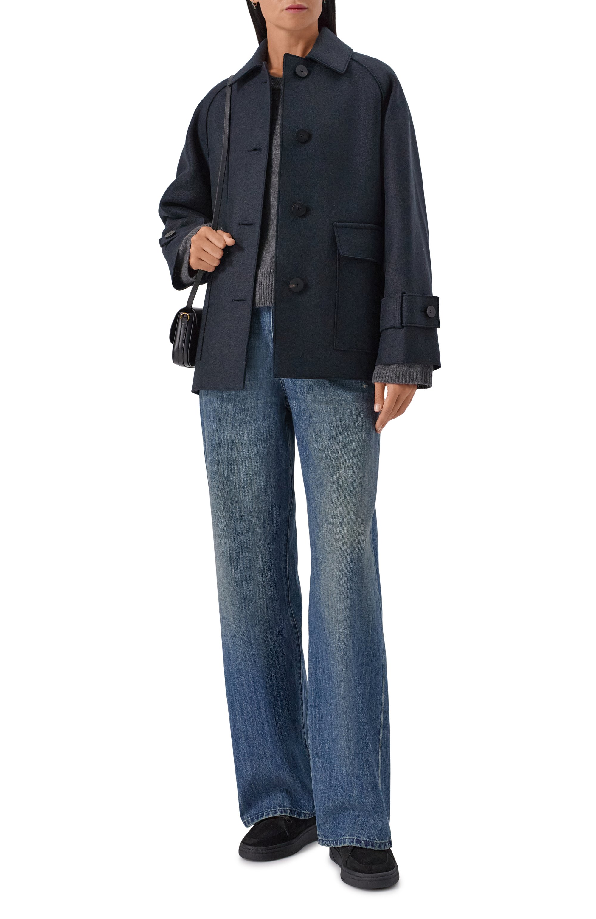 Шерстяное полупальто HARRIS WHARF LONDON, арт. AH2494MLK-P, фото 2