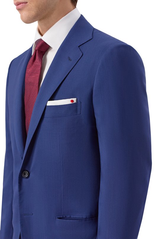Шерстяной костюм Kiton UA81K0647G Синий  UA81K0647G Фото 6