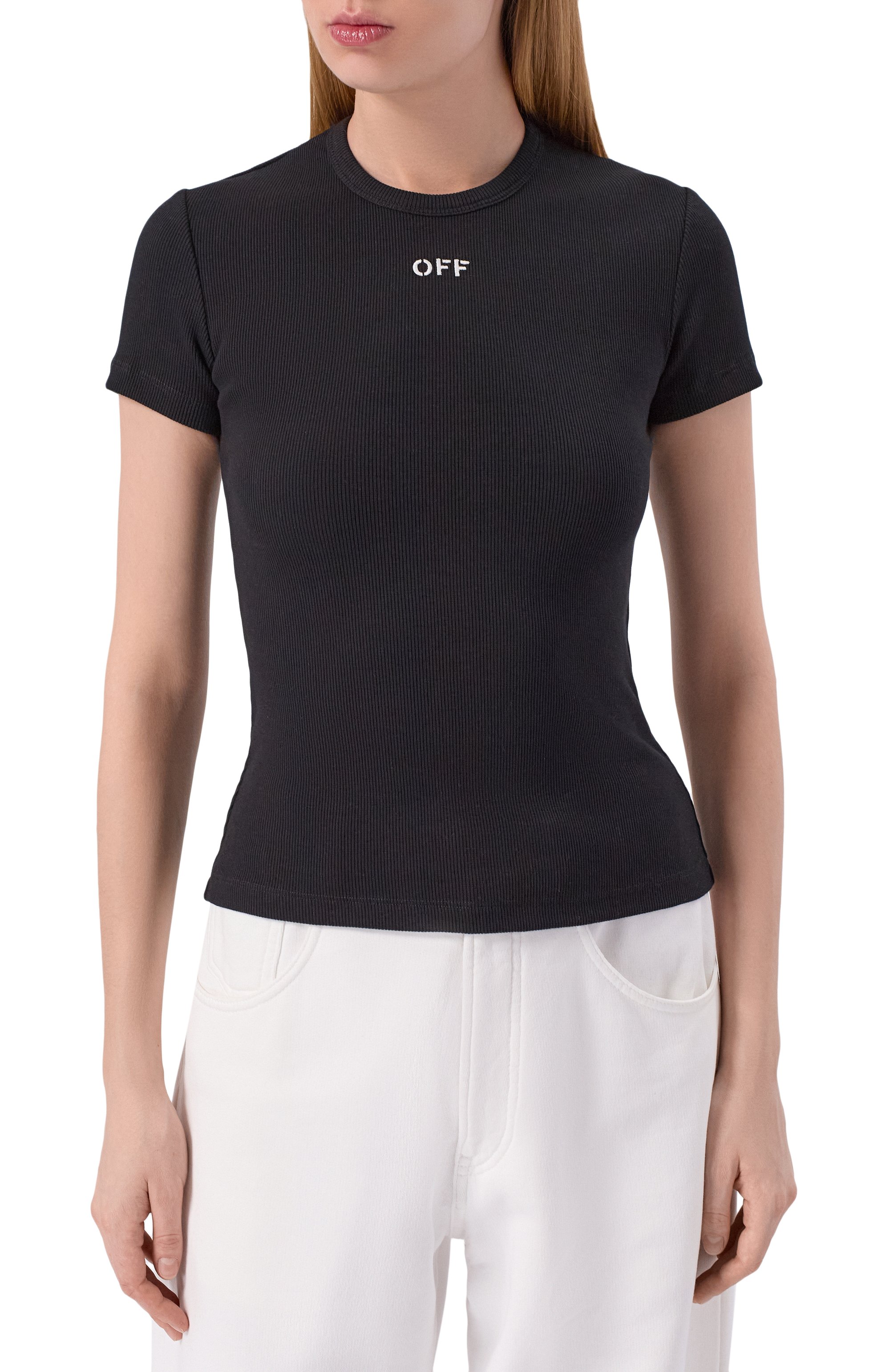 Хлопковая футболка OFF-WHITE, арт. 0WAA065C99JER005, фото 3