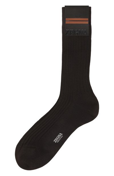 Мужские хлопковые носки ZEGNA, арт. N4V400100
