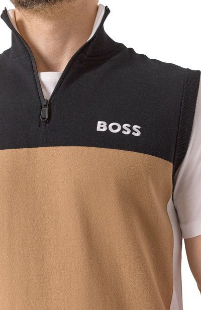 Хлопковый жилет BOSS GREEN, арт. 50537256, фото 5