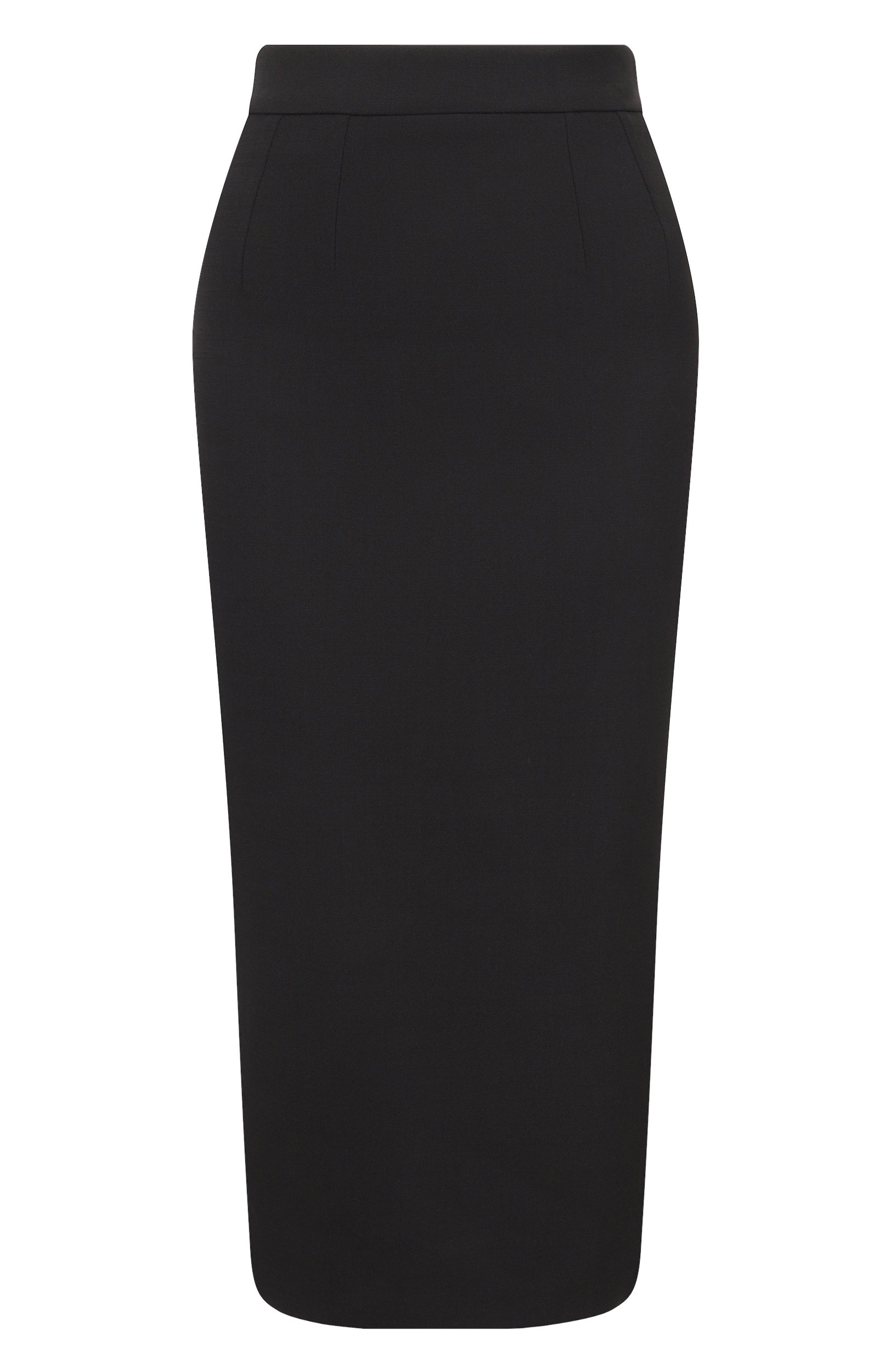 Шерстяная юбка DOLCE & GABBANA черного цвета по цене 123000 руб., арт. F4DEJT/FUBCE, фото 1 Шерстяная юбка DOLCE & GABBANA, арт. F4DEJT/FUBCE, фото 1