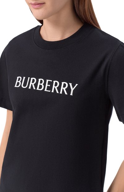 Хлопковая футболка BURBERRY, арт. 8118977, фото 5