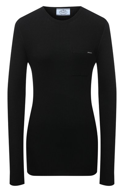 Женский пуловер из шерсти и шелка PRADA, арт. P24C1N-1XA3-F0002-202