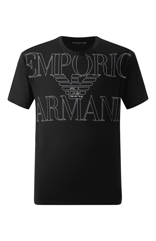 Хлопковая футболка Emporio Armani EM000574/AF12326 Чёрный EM000574/AF12326